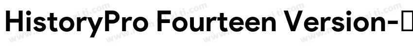 HistoryPro Fourteen Version字体转换
